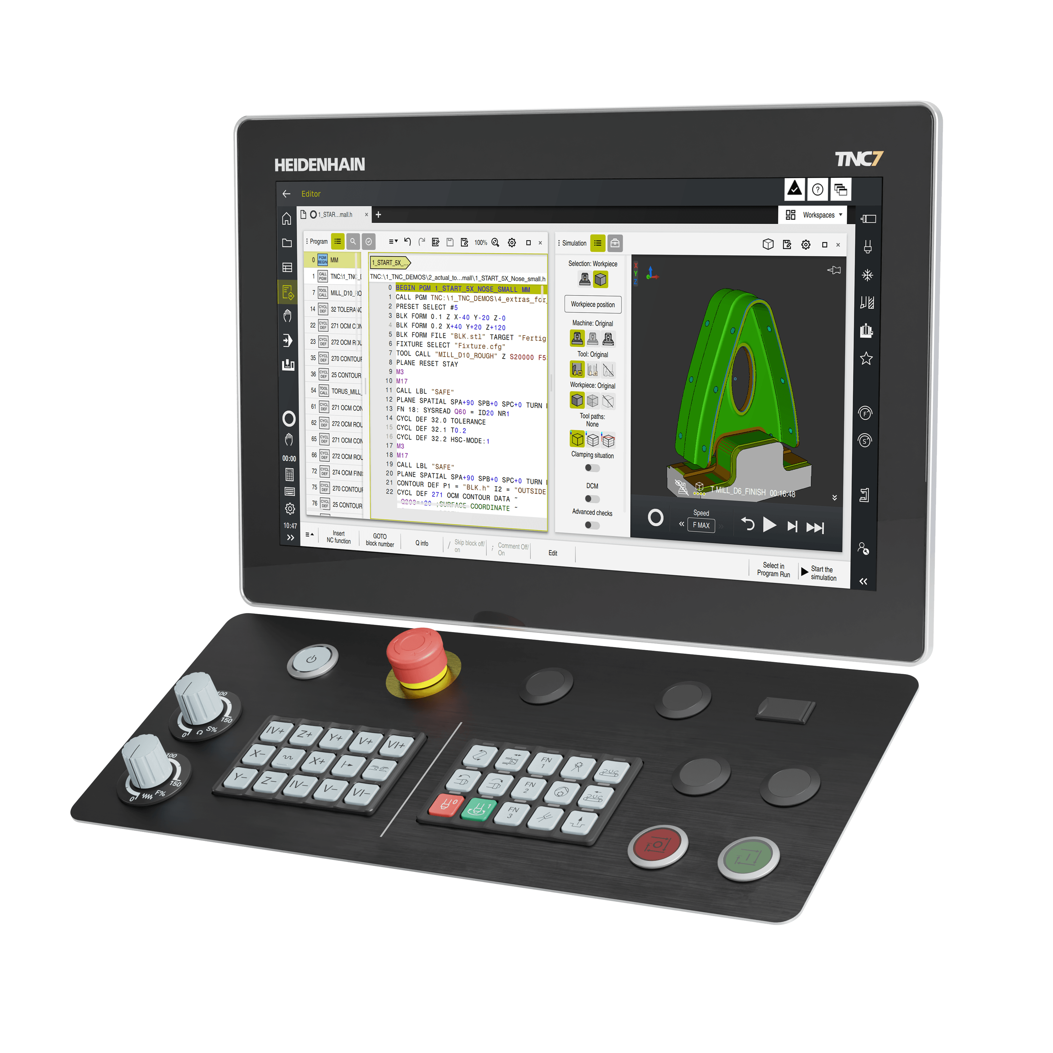 [Translate to Chinese (Simple):] CNC-Steuerung TNC7 basic für Fräsmaschinen und Bearbeitungszentren