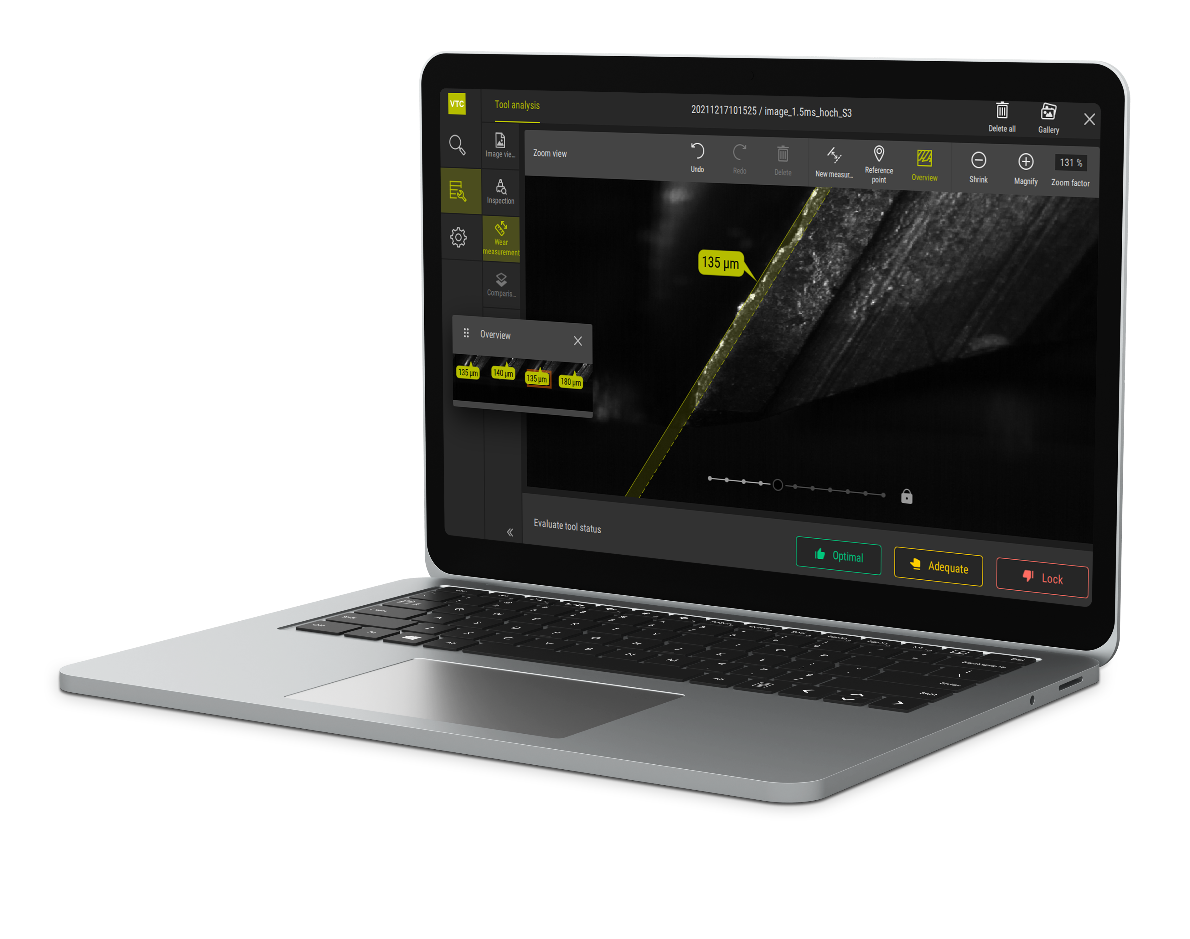 [Translate to Chinese (Simple):] VTC-Software zur ganzheitlichen Werkzeugprüfung